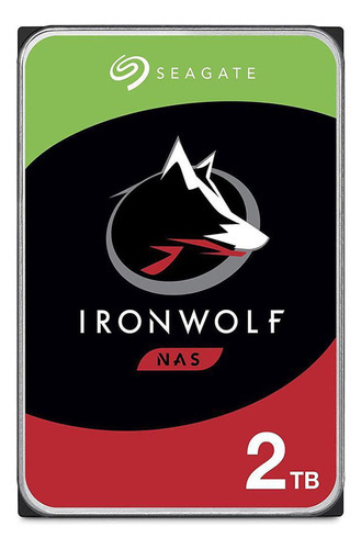 Hd 2tb Seagate Ironwolf Nas Backup Pc Sata 6gb/s St2000vn003 Cor Prata