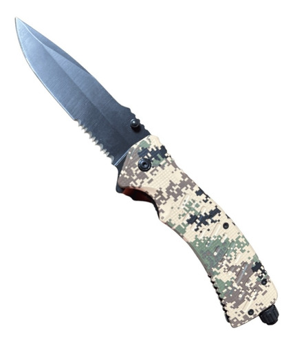 Cuchillo Navaja Tactica Camuflaje Camping Chmp4