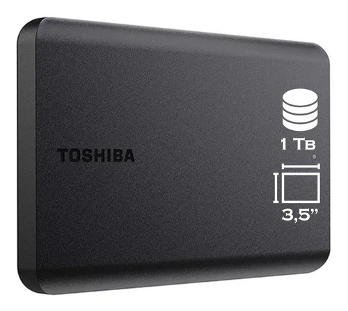Disco Duro Externo Toshiba Canvio Basics 1tb Usb 3.0 Negro