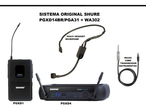 Shure Sistema Original Pgxd14br/pga31 