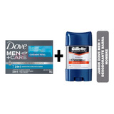 Pack 1 Jabon Barra Dove Men + 1 Gillette Gel Training Guard