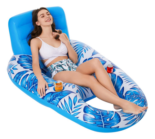 Asiento De Silla Flotante Inflable Para Piscina Par