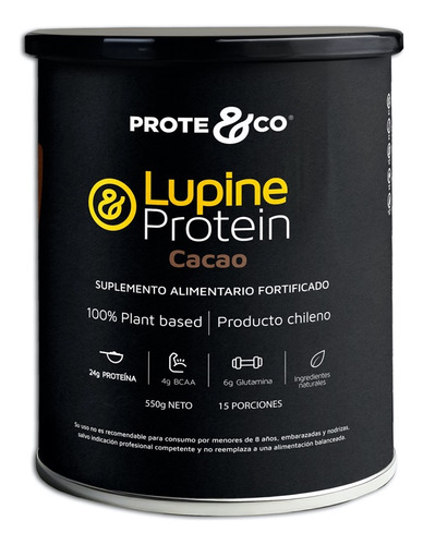 Proteina Vegana Prote&co Lupine Protein Cacao Plant Based