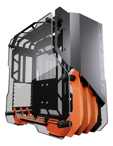 Gabinete Gamer Cougar Blazer Essence Mid Tower Preto Laranja