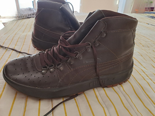 Zapatillas Puma Estilo Bota Marrones