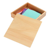 Caja De Tela Montessori, Caja De Madera Cognitiva De Color,