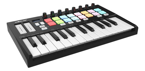 Controlador Midi Con Controlador De Teclado Usb Worlde 16 Or