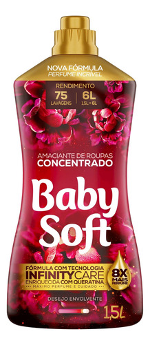 Amaciante Concentrado Baby Soft Desejo Envolvente 1,5l