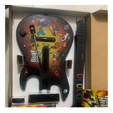 Guitarra Guitar Hero, Pelicula Y Adaptador Inalámbrico - Ps2