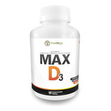 Max D3 Vitamina D3 Cálcio E Magnésio 60 Comprimidos 1000mg