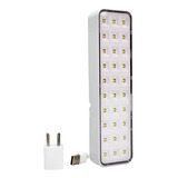 Luz De Emergencia 30 Leds Edificio Autonomia Usb 220v