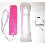 Control De Wii Wiimote Original Rosa + Wii Motion Plus Funda