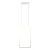 Pendente Bella Tec Branco 60x30x2cm 32w 3000k 1810lm