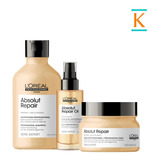 Loreal Kit Absolut Repair: Shampoo + Aceite + Máscara