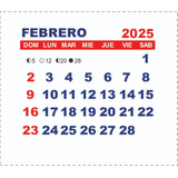 Calendarios Mignon Vectores Pdf Imprimible Vector Editable 5