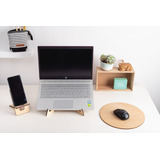 Kit Home Office Atril Soporte Notebook + Celular + Mousepad 