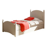 Cama 1 Una Plaza Con Cajones X2 Infantiles Laqueada Melamina