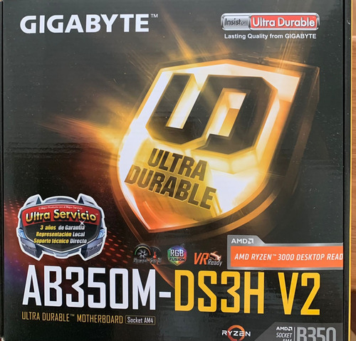 Motherboard Gigabyte Ab350m-ds3h Y Procesador Ryzen 5 1600