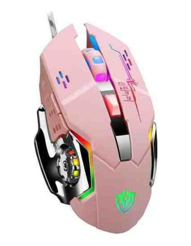 Mouse Gamer Rgb X7 | D4 3200dpi | Cable Trenzado | 6 Botones