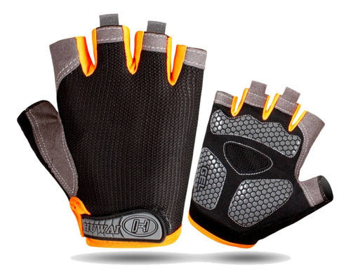 Guantes Gimnasio C/abrojo Ciclismo Gym Pesas Fit Premium