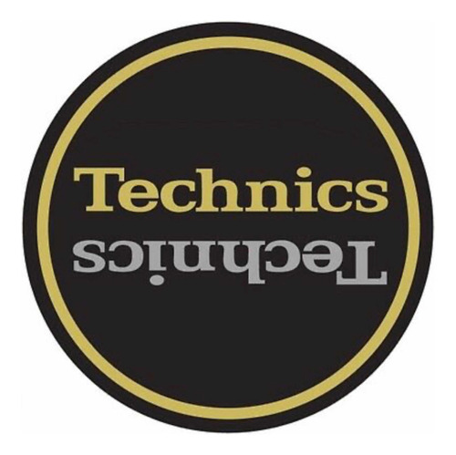 Slipmats Technics Para Tocadiscos ( Negro/dorado) Dmc