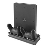 Base Enfriadora Con Cargador De Controles Para Ps4 Slim