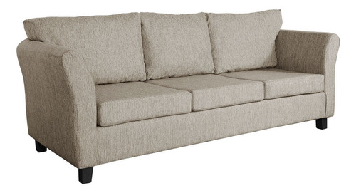 Sillon Sofa Trento 3 Cuerpos Chenille Jumper Antidesgarro Habano Fullconfort