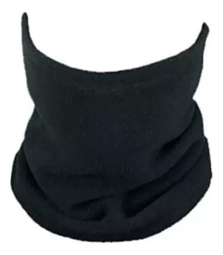 Cuello Polar Suave Calentador Cómodo Negro