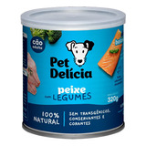 Ração Úmida Para Cães Pet Delicia Peixe Com Legumes  320g