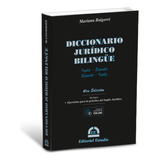 Diccionario Juridico Bilingue Ingles - Baigori