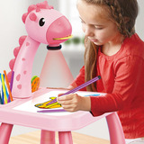 Mesa Con Proyector De Dibujo Smart Giraffe Para Niños