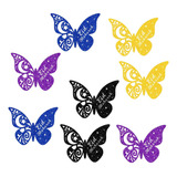8 Pegatinas De Pared De Mariposas, Decoración De Pared De