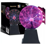 Lámpara Mesa Tesla Plasma Energia Tactil Bola Rayos Velador