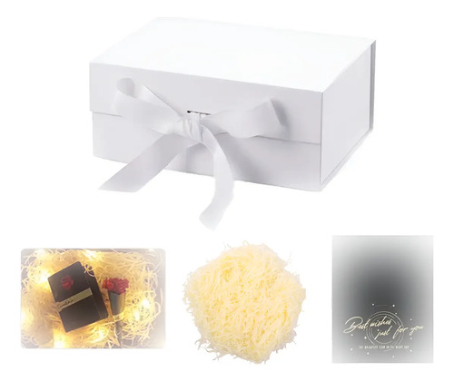 Grande Caja De Regalo Magnética Plegable Brilloso 33x27x12cm