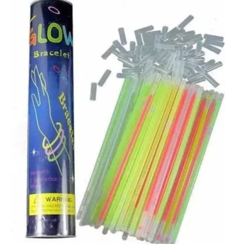 15pcs Pulsera Fluorescente Varilla Luminosa Fiesta 5x200mm