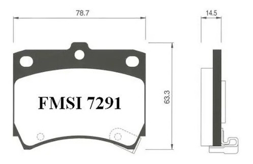 Pastillas Freno Festiva Turpial Lx Mazda 323 Saipa 1988-2001 Foto 3