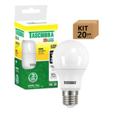 Kit 20 Lâmpadas Bulbo Led Taschibra Tkl Biv E27 4,9w 3000k Cor Da Luz Branco-quente 110v/220v