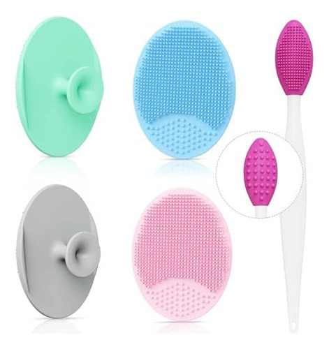 Exfoliante Manual De Silicona Para La Cara: Mini Cepillo Exf