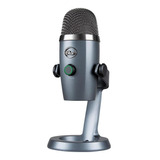 Microfone Condensador Usb Logitech/blue Yeti Nano Cinza