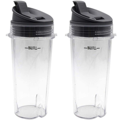 Vasos De Repuesto Compatible Con Batidora Ninja Bl / Qb, 2 U