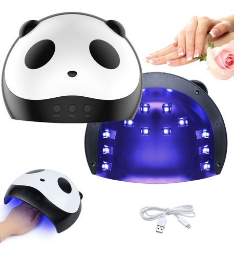 Cabina Panda 36w Uv Led Para Uñas Gel Semipermanent 12 Leds