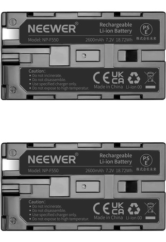 2 Baterias Np-f550/570/530 2600mah Para Sony Handycams