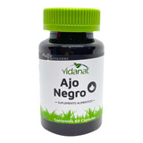 Ajo Negro 60 Cápsulas 550 Mg Vidanat Sabor Sin Sabor