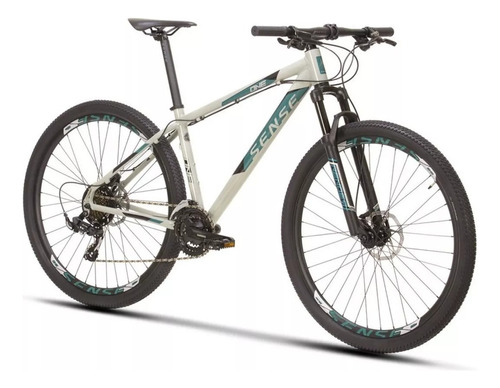 Bicicleta Aro 29 Sense One 2023 21v Cor Cinza/aqua Tamanho L