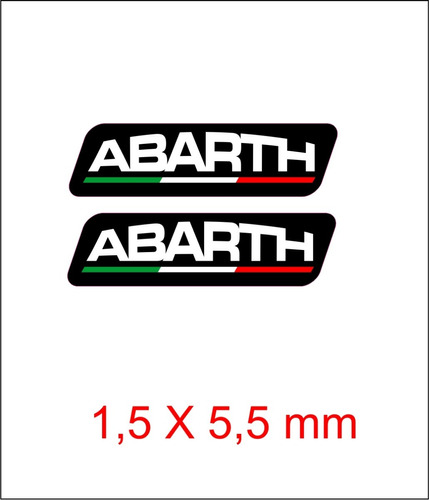 Kit Adesivo Resinado Coluna Fiat Abarth Italia Preto Ca10429