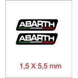 Kit Adesivo Resinado Coluna Fiat Abarth Italia Preto Ca10429