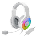 Audífonos Gamer Redragon Pandora White H350rgb Usb7.1 Blanco