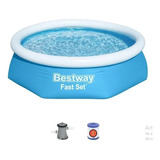 Pileta Inflable Redonda Bestway  244cm X 61cm Ultimas!!!