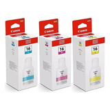 Kit 03 Tinta Original Canon Gx7010 Gx6010 Gi16 Gi-16 Gx5010