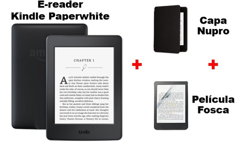 E-reader Kindle Paperwhite + Capa + Película